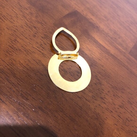 Scarf Gold Tone Circular Clip Pre-Owned - Picture 4 of 9